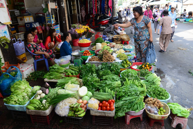 Rau xanh không rõ nguÓn gÑc °ãc bày bán trong chã